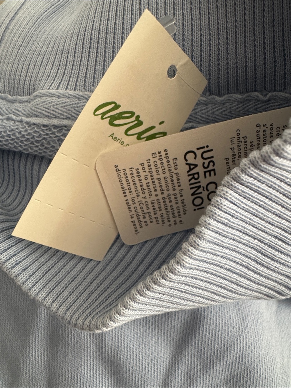 Aerie AlumniMockneck Sweatshirt in Monaco Blue see pics - Picture 7 of 8
